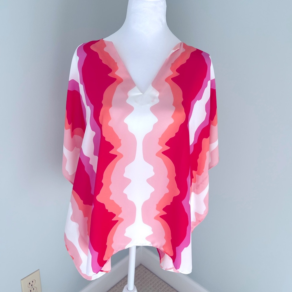 CROSBY by Mollie Burch Ikat Printed Tunic Top